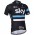 2016 SKY Pro Fahrradtrikot Radsport Schwarz blau weiß 1Q23Z
