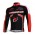 Subaru Peak Bar Teams Radtrikot Langarm Schwarz Rot 6ZKVA