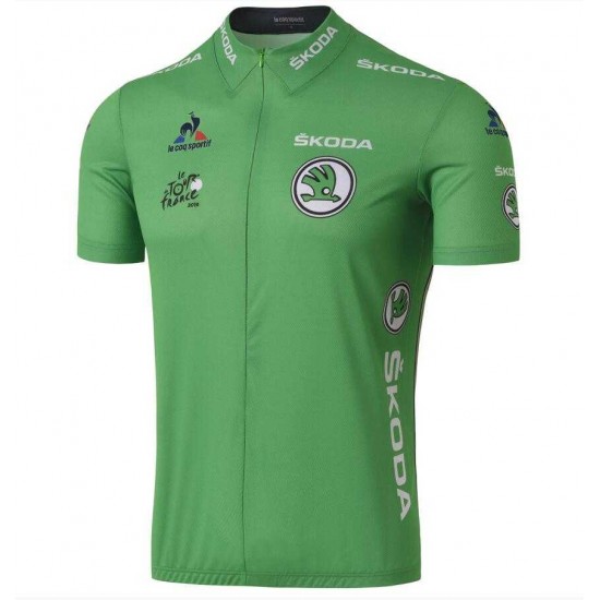 2016 SKODA TOUR DE FRANCE Fahrradtrikot Radsport grün 9M9XB