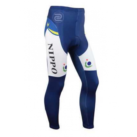 2014 FANTINI Lange Fahrradhose blau gelb weiß 7FL3J