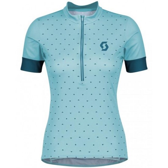2020 Damen SCOTT Endurance 20 Radtrikot kurzarm Blau