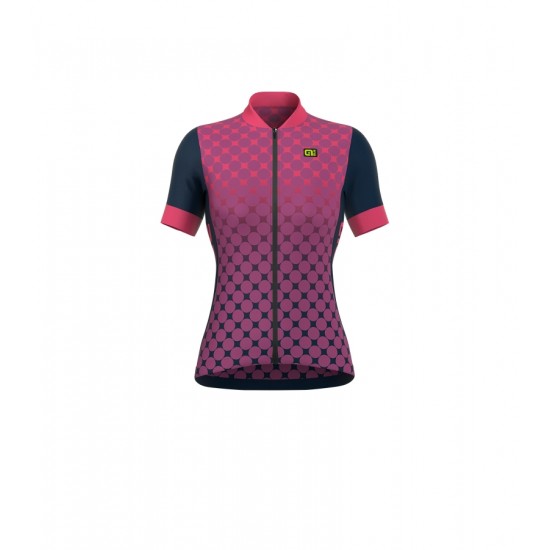 ALE EXCEL BOLAS Damen Fahrradbekleidung Radtrikot violet KFRU1