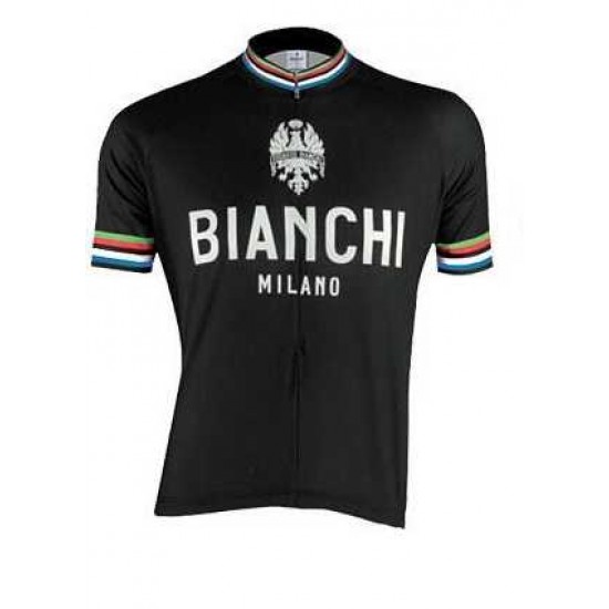 2016 BIANCHI-MILANO PRIDE Fahrradbekleidung Radtrikot Schwarz ZGAB6