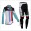 Bianchi 2014 Fahrradbekleidung Set Langarmtrikot+Lange Radhose Rot blau QR14R