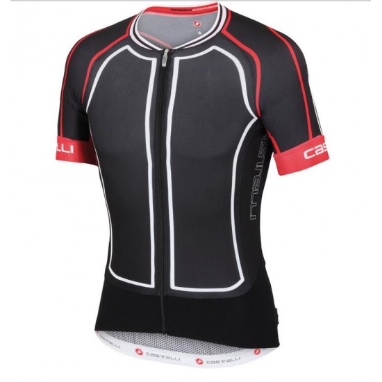2016 Castelli Aero Fahrradbekleidung Radtrikot Schwarz weiß R0P4P 2016 Castelli Aero Fahrradbekleidung Radtrikot Schwarz weiß R0P4P