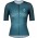 Damen SCOTT RC Premium Climber 2020 Radtrikot kurzarm Blau