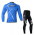 Fox 2014 Fahrradbekleidung Set Langarmtrikot+Lange Radhose blau Schwarz QR2JT