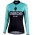 BIANCHI MILANO TERMENO Damen Schwarz/celeste Fahrradbekleidung Radtrikot Langarm UD7T8