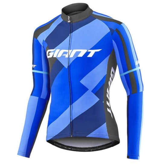Giant Elevate Fahrradbekleidung Radtrikot Langarm blue MY6PF