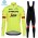 Trek Segafredo 2018 thermaal fluo gelb Fahrradbekleidung Set Langarmtrikot+Lange Trägerhose ZM9ZR