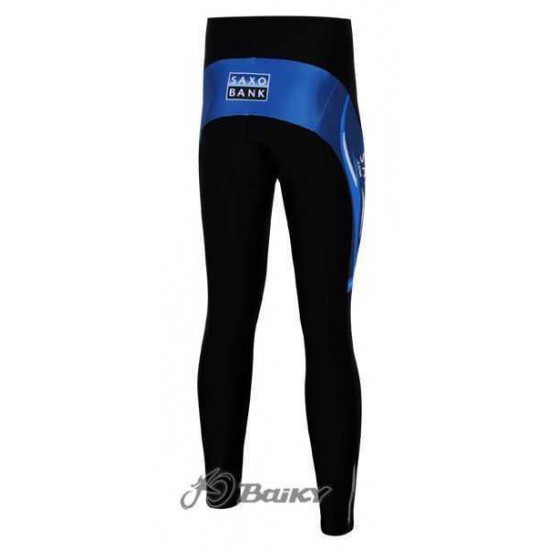 Saxo Bank Sungard Pro Team Lange Fahrradhose blau Schwarz Q03KY