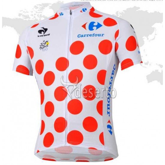 Tour de France le coq sportif Dot-achtige Fahrradtrikot Radsport TQNHA