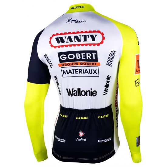 Intermarché-Wanty-Gobert Matériaux 2022 Radtrikot langarm-Radsport-Profi-Team Intermarché-Wanty-Gobert Matériaux 2022 Radtrikot langarm-Radsport-Profi-Team