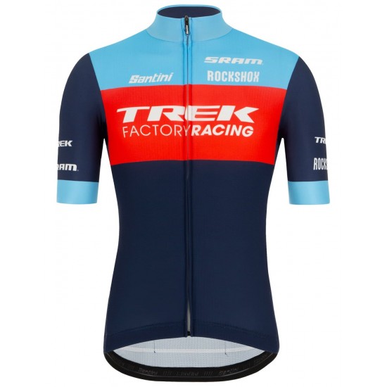 Trek Factory Racing XC 2022 Radtrikot kurzarm(langer Reißverschluss)-Radsport-Profi-Team